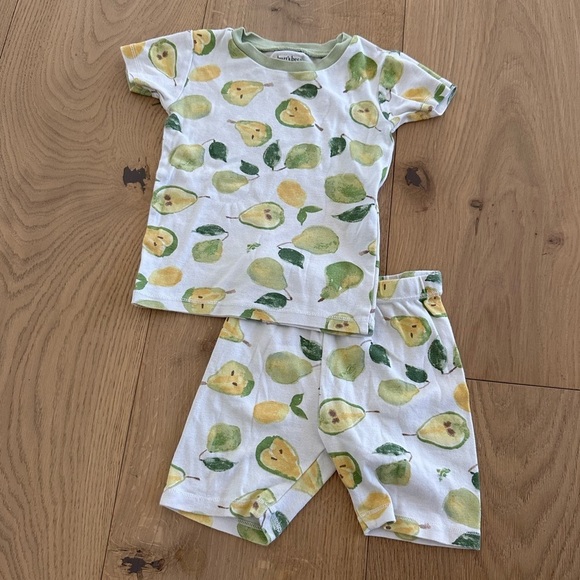 Burtts Bees organic pear pajamas unisex 3T - Picture 1 of 3